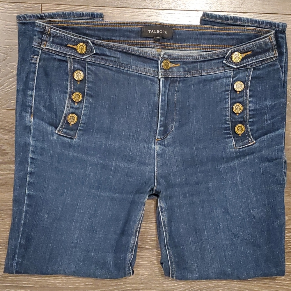 ❤TALBOTS HIGH RISE SAILOR STYLE SKINNY ANK…